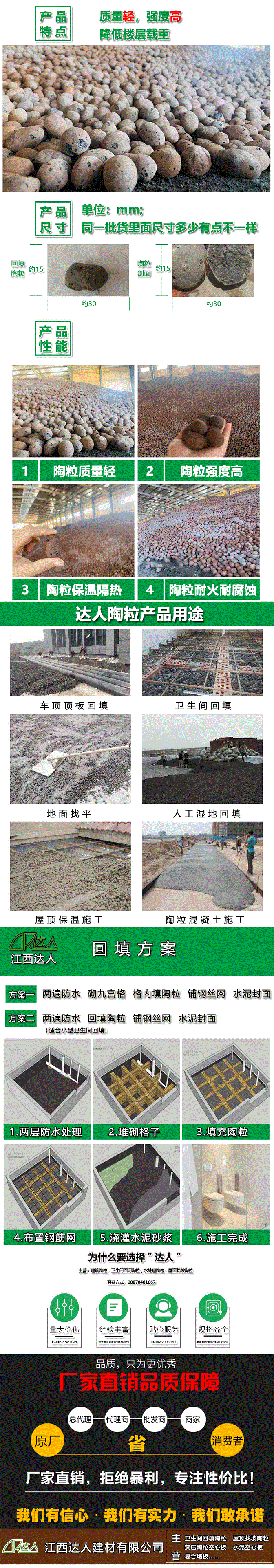 江西新余陶粒廠家 新余衛(wèi)生間回填陶粒 新余建筑回填陶粒